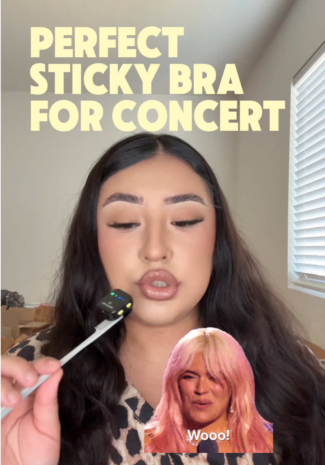 TikTok post by @lovely.alo for Niidor. Caption reads: I got yall ! @Niidor Bras #niidorbra #stickybra....