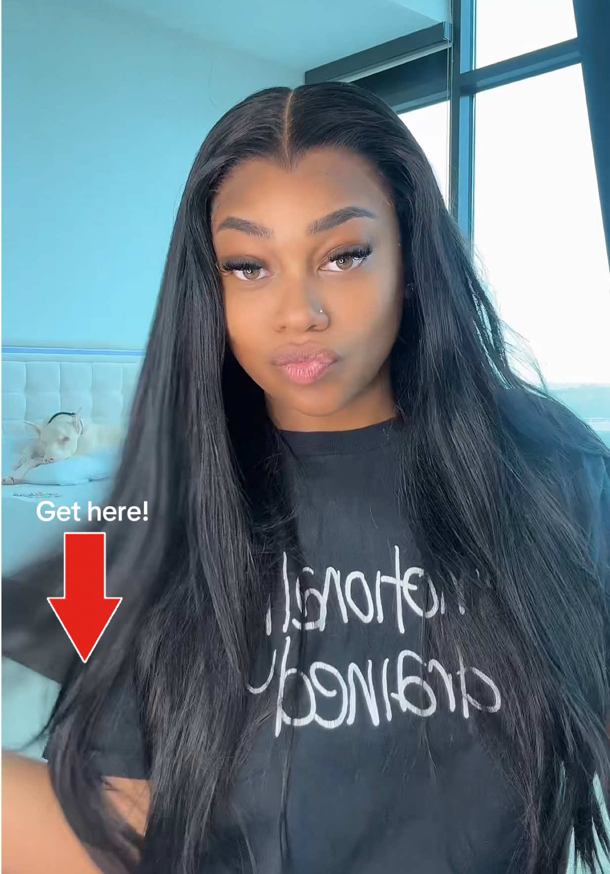 TikTok post by @ashcashcc for Alipearl Hair. Caption reads: @alipearlhair_official @Alipearlwigstyle .