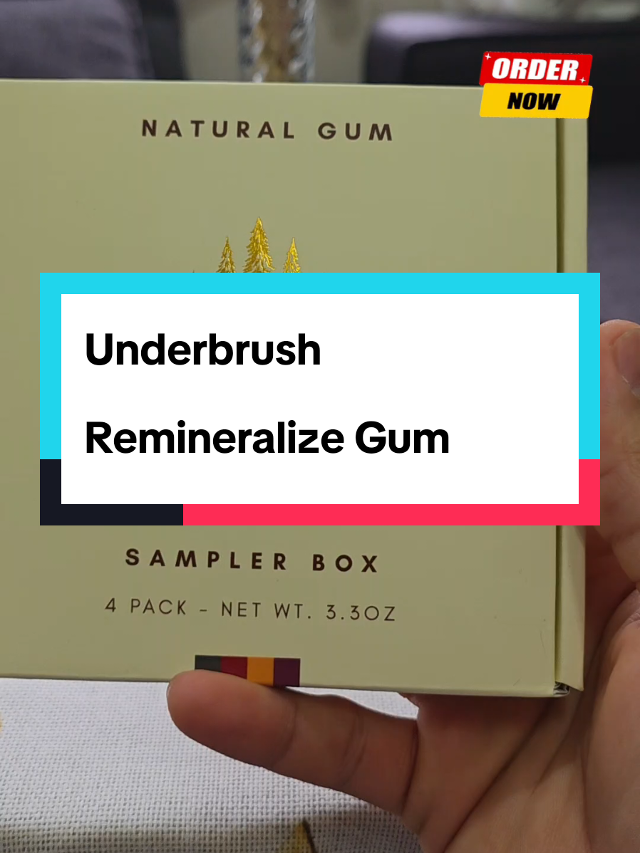 TikTok post by @ahmedbrooklyn84 for Nathan & Sons. Caption reads: Nathan & Sons Remineralizing Gum Oral Care....