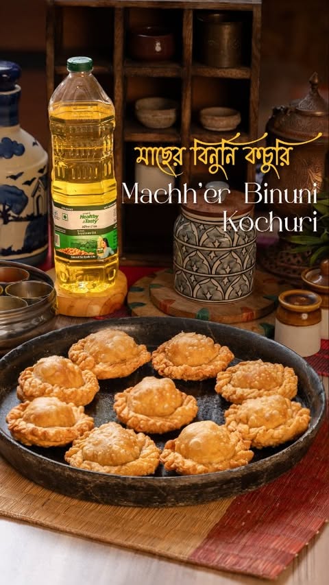 Instagram post by @pikturenama for Emami Healthy & Tasty. Caption reads: [...] cooked shell. I fry mine in Emami Healthy &....
