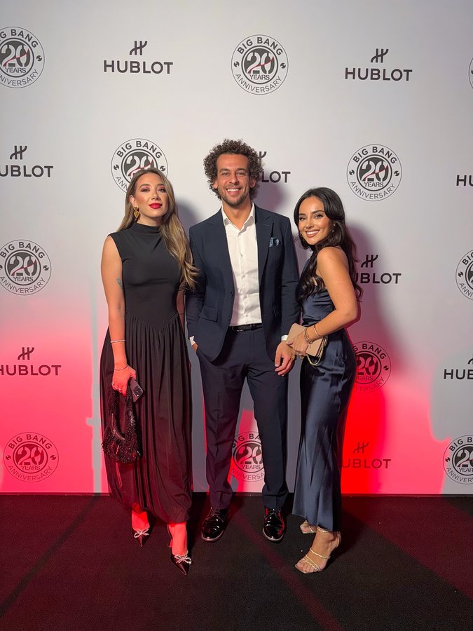 Instagram post by @karimmakramm for Hublot. Caption reads: [...] and timeless vibes — that’s how we do it....
