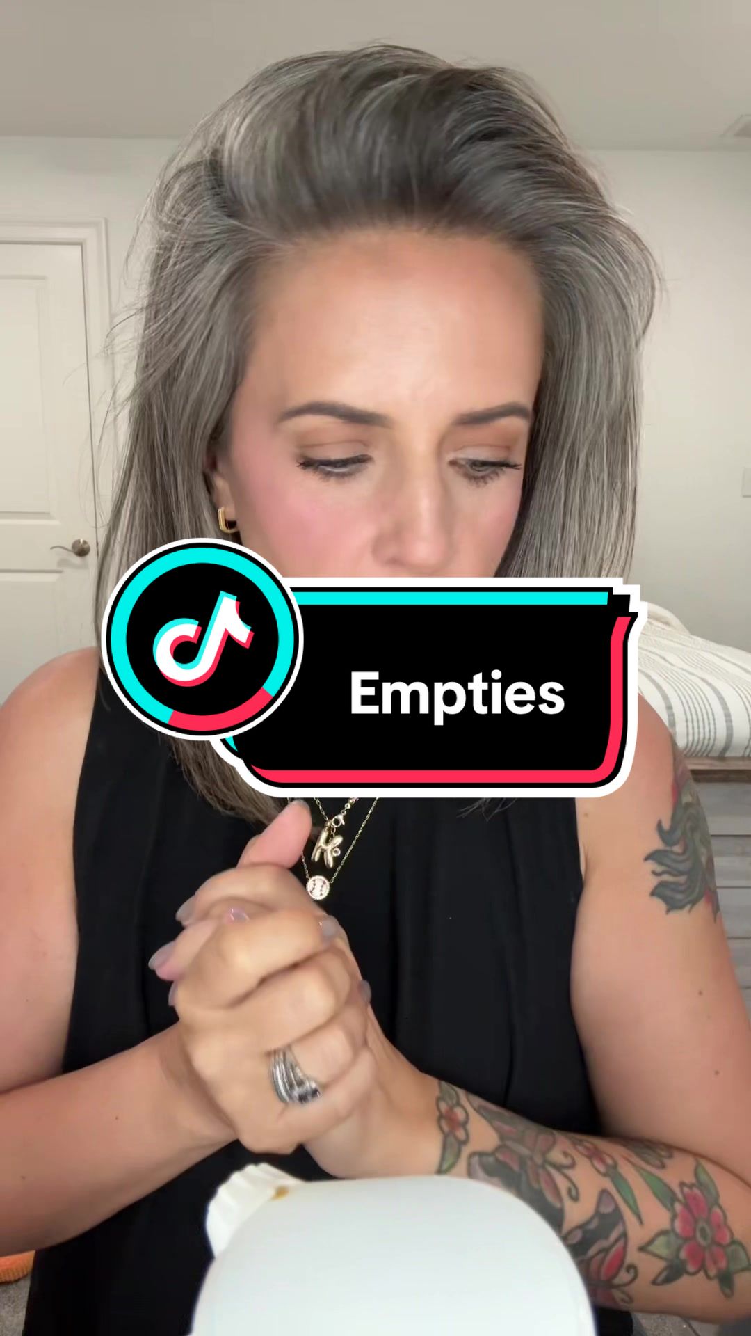 TikTok post by @kellyrosesarno for Nature’s Truth. Caption reads: #empties  #dawnpowerwash @gramms protein....