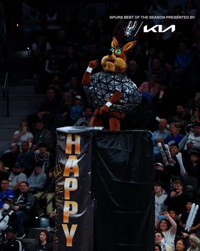 Instagram post by @spurs for Kia. Caption reads: Spurs out of context 🤪

Best of outtakes pres. by....