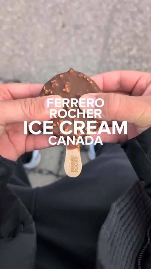 Instagram post by @lawlam.eats for Toronto Life. Caption reads: FERRERO ROCHER ICE CREAM IN CANADA!? 

🫰🏻 follow....