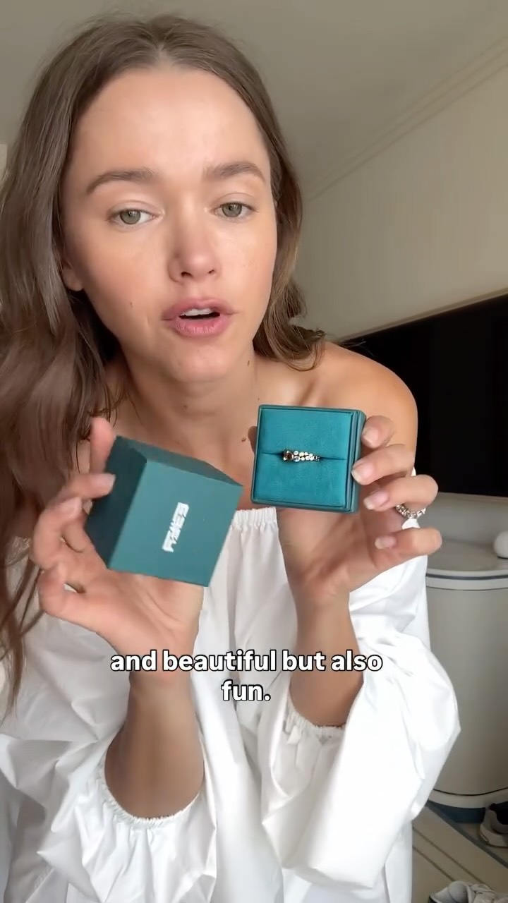 Instagram post by @valerialipovetsky for Effy Jewelry. Caption reads: [...] mermaid life with a little help from....