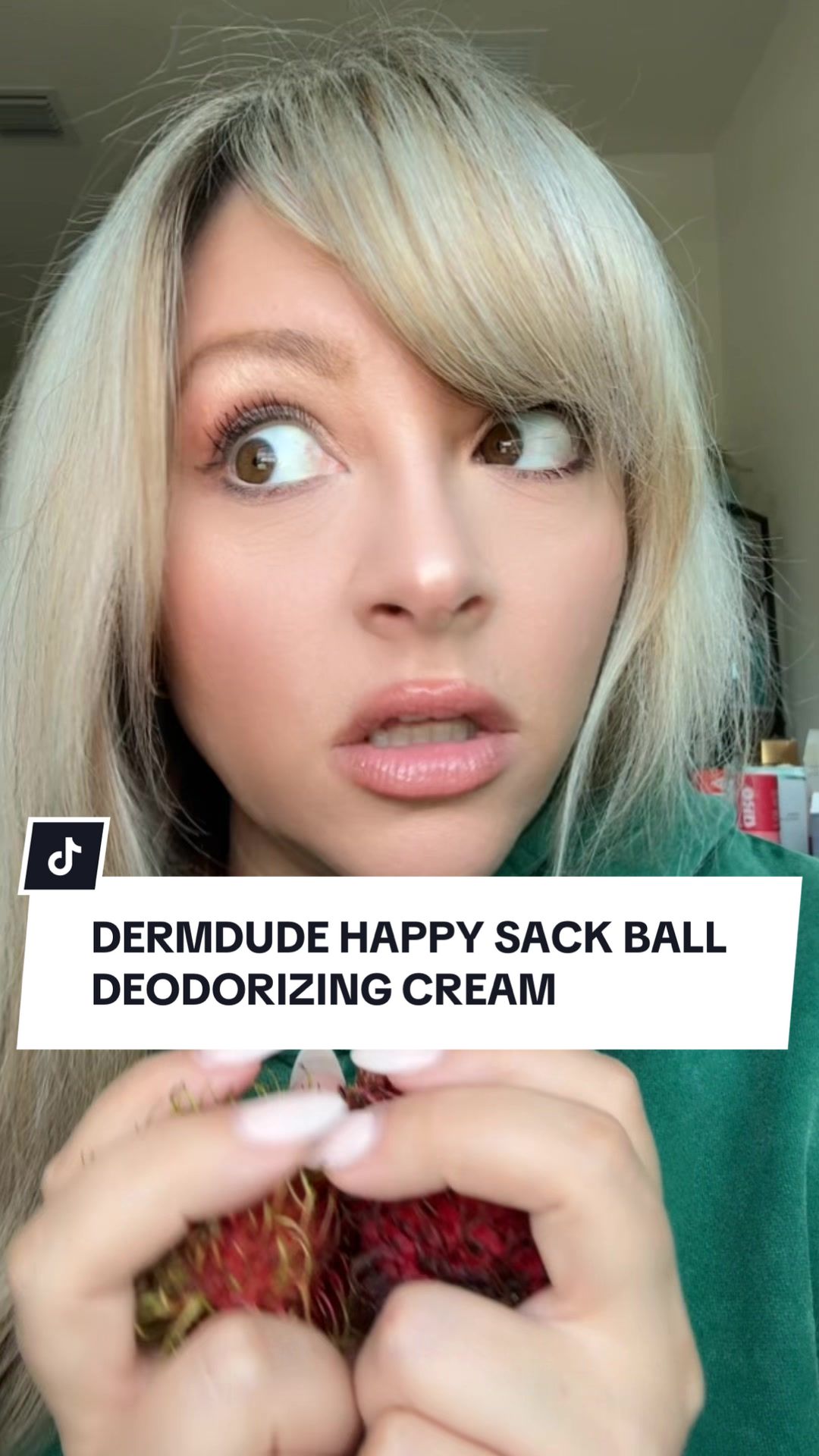 TikTok post by @ablondegirlsambition for Derm Dude. Caption reads: [...] click on the link to make them happy!....