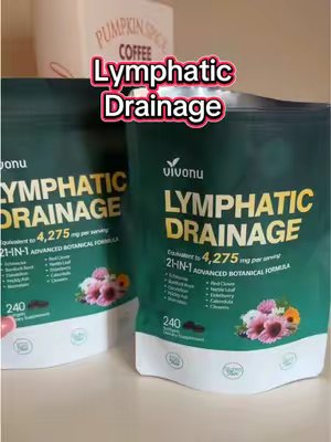 TikTok post by @ainemarie1 for Vivonu. Caption reads: Lymphatic drainage soft gels @VIVONU_official @The....