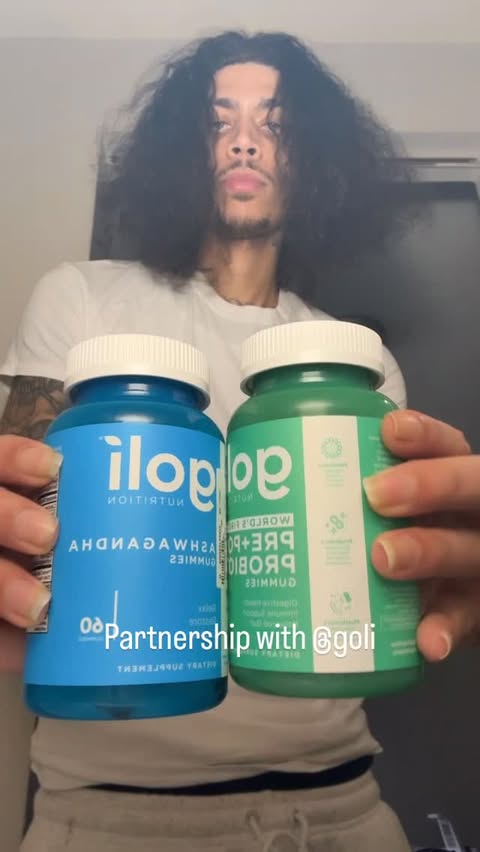 Instagram post by @onlyillwill for Goli. Caption reads: Partnership with @golinutrition visit the website....