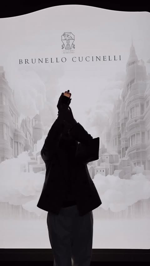 Instagram post by @fleurraffan for Harrods. Caption reads: The @brunellocucinelli_brand takeover at Harrods.....