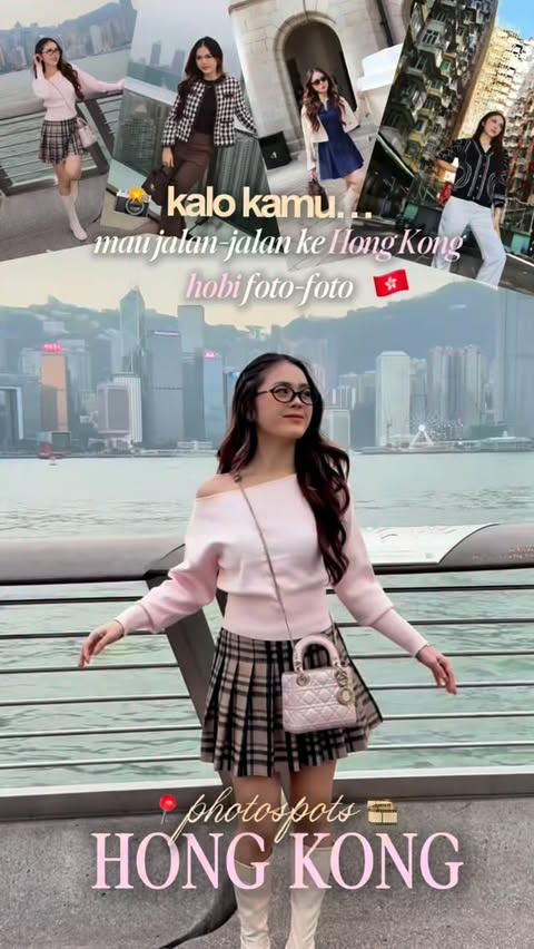 Instagram post by @lenechels for Discover Hong Kong. Caption reads: [...] the past & the future all in....