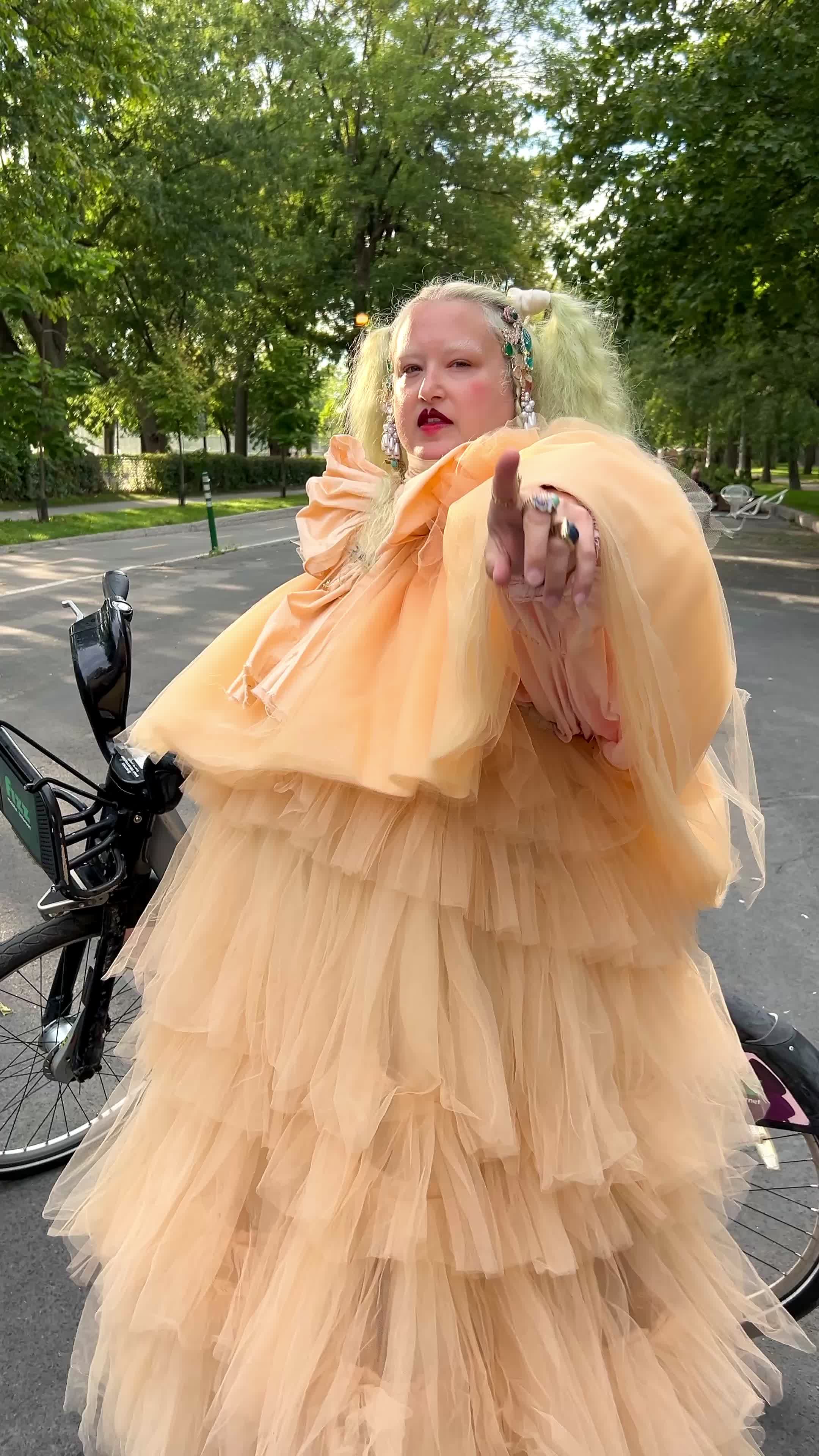 TikTok post by @emiliafart for Snag Tights. Caption reads: I am absolutely delighted that I’m free to....