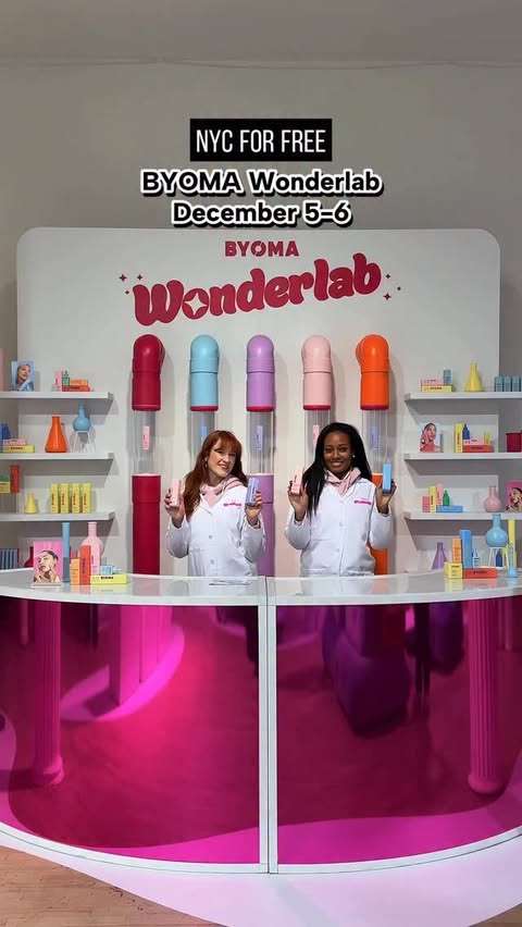 Instagram post by @nyc_forfree for BYOMA. Caption reads: BYOMA Wonderlab ❄️ #BYOMApartner

There’s a free....