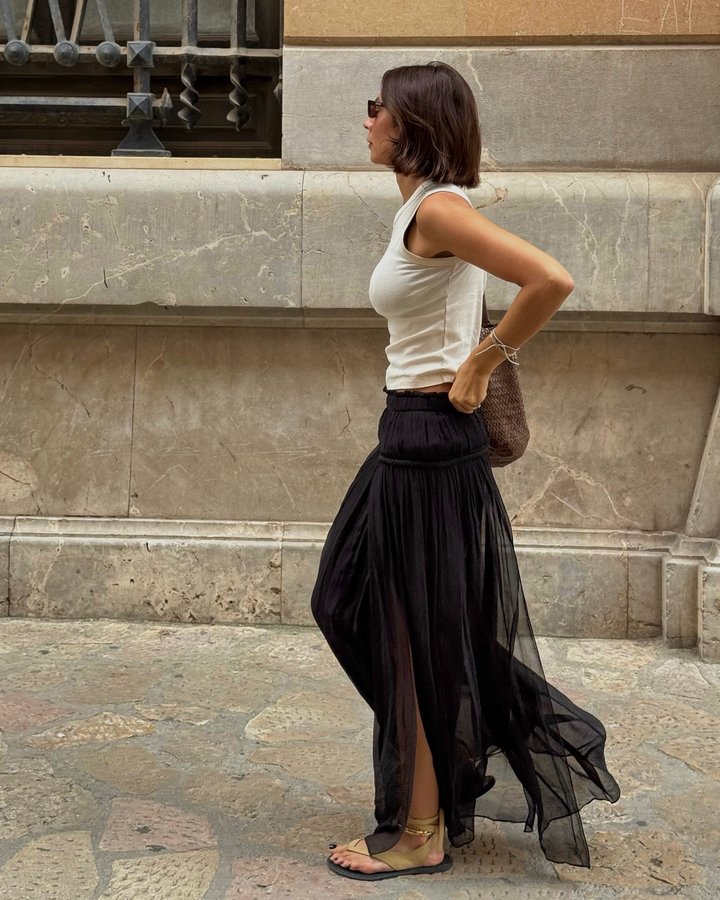 Instagram post by @smythsisters for ISABEL MARANT. Caption reads: Powered by aperol & cheese.