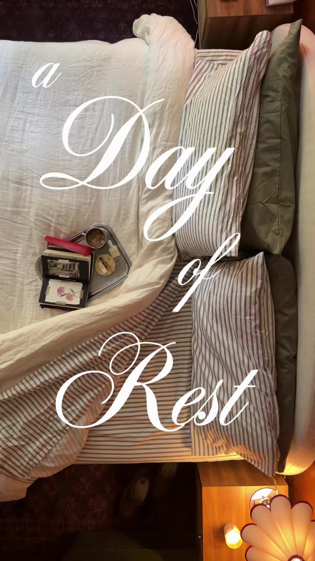 TikTok post by @bytianamichele for Brooklinen. Caption reads: a much-needed reset with @Brooklinen’s new Luxe....