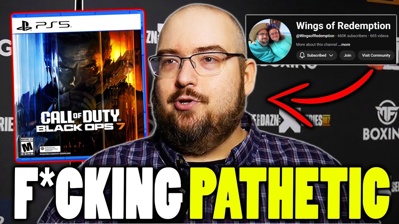 YouTube post by @TheRickCOD for AimControllers. Caption reads: The WORST Streamer in Call of Duty… And It’s Not....