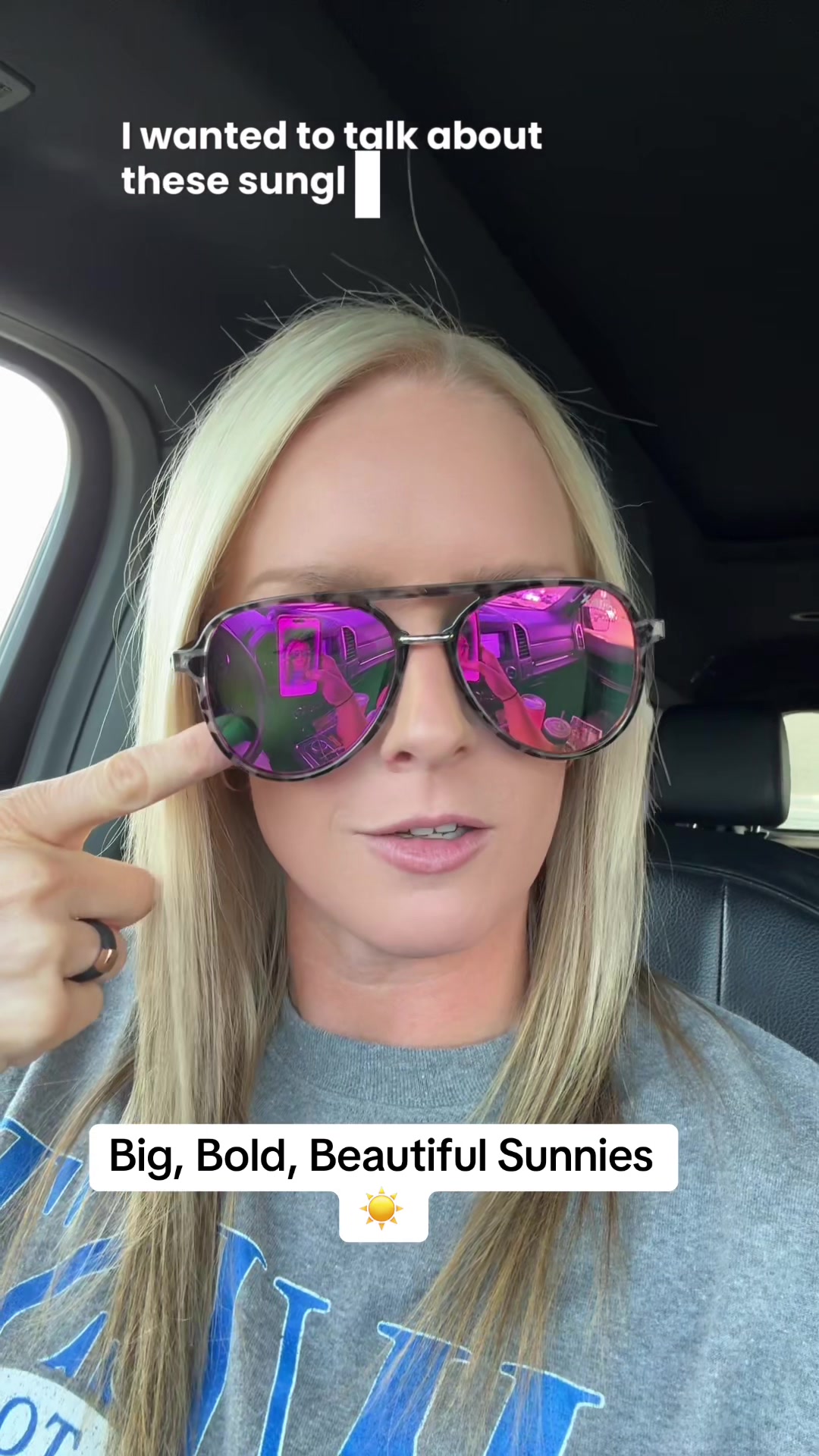 TikTok post by @winlands.concessi for Dax Eyewear. Caption reads: [...] for anything and everything PINK....