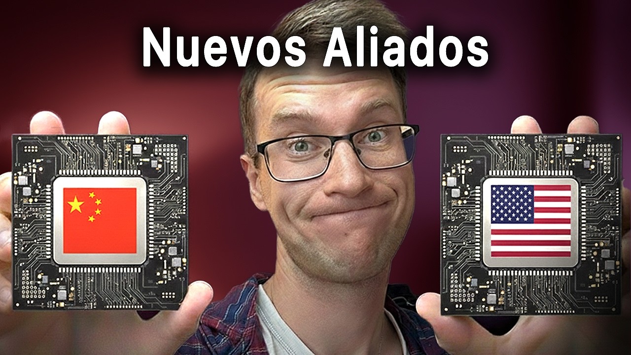 YouTube post by @tech_geekreview for YUNZII. Caption reads: The US sells chips to China and punishes its....