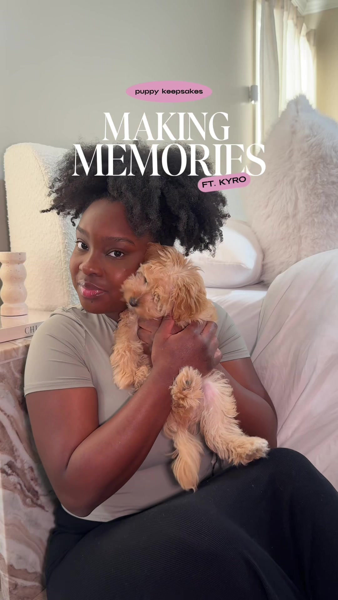 TikTok post by @.callmekay for Larleaf. Caption reads: making memories with my baby😭🥺 @Larleaf 🐾....