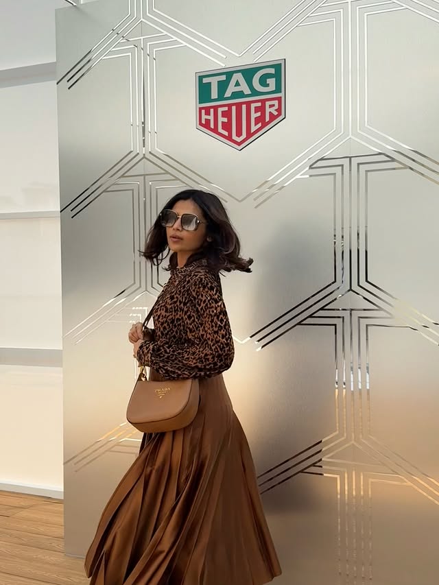 Instagram post by @jivewithdeepti for TAG Heuer. Caption reads: [...] ⌚️✨ Witness the future of watchmaking! TAG....