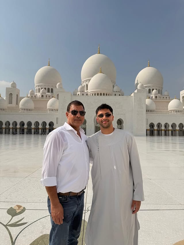 Instagram post by @nadiemamiri10 for Visit Abudhabi. Caption reads: the perfect way to end the year @visitabudhabi....