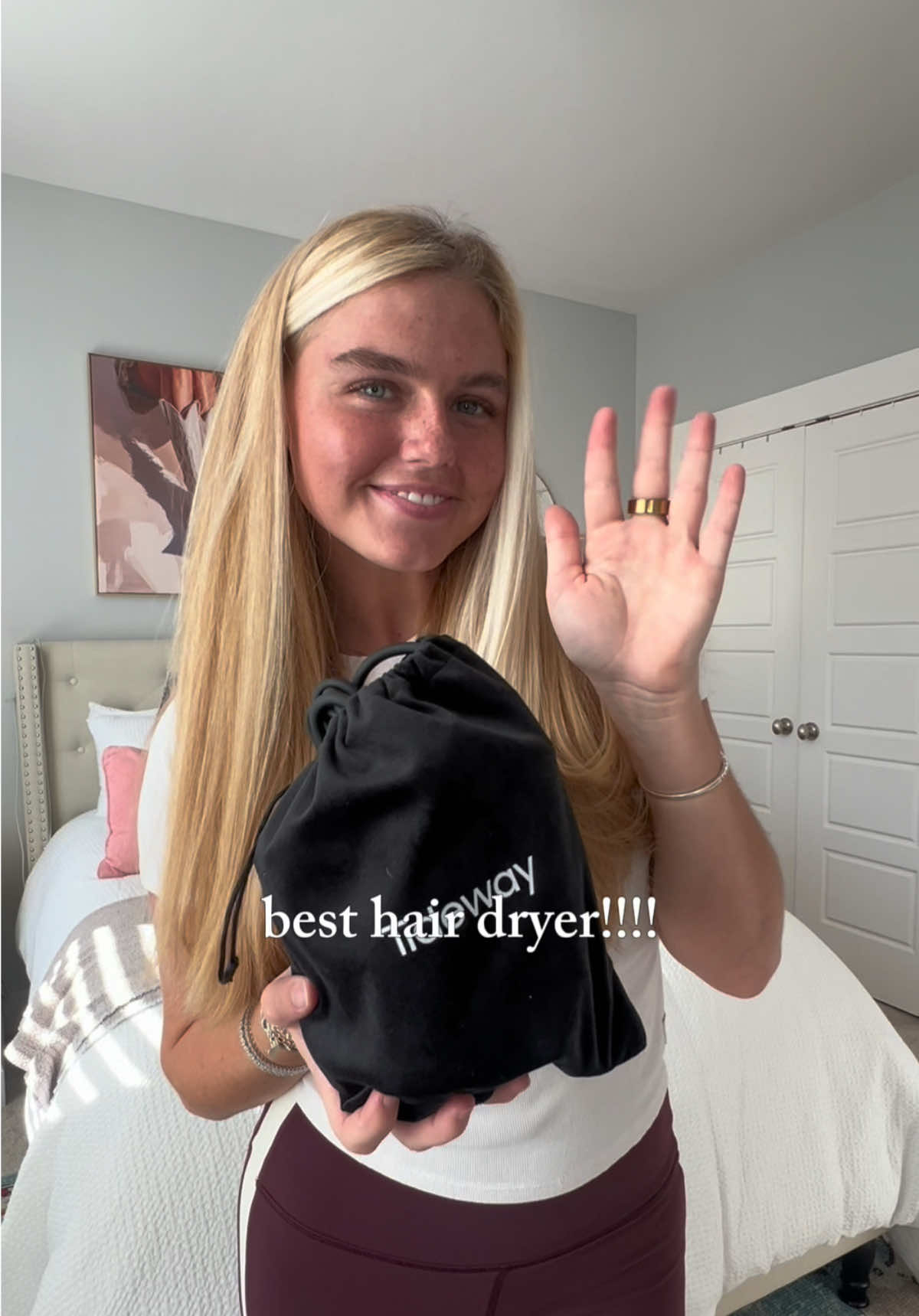 TikTok post by @mary_ramage for Tideway. Caption reads: @Tideway Pockvolt hair dryer is the BEST!!!!!!....