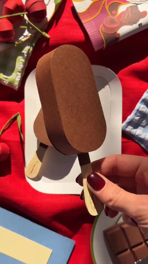 Instagram post by @paperjulia for Häagen-Dazs Ice Cream. Caption reads: The best moments are the ones crafted slowly, and....