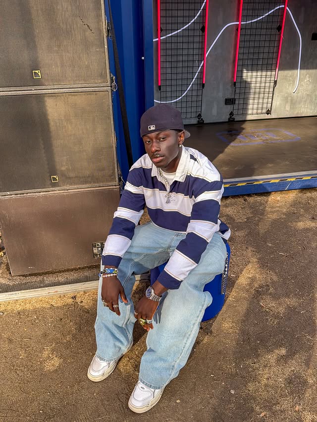 Instagram post by @kwadwo.7 for Hollister. Caption reads: Festival szn @hollister 🪽ad Currently 25% off ALL....