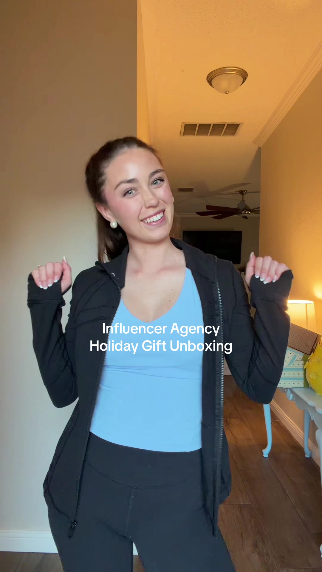 TikTok post by @madiigracee5 for InfluenceHer Collective. Caption reads: such fun goodies to unwrap! TY @The InfluenceHer....