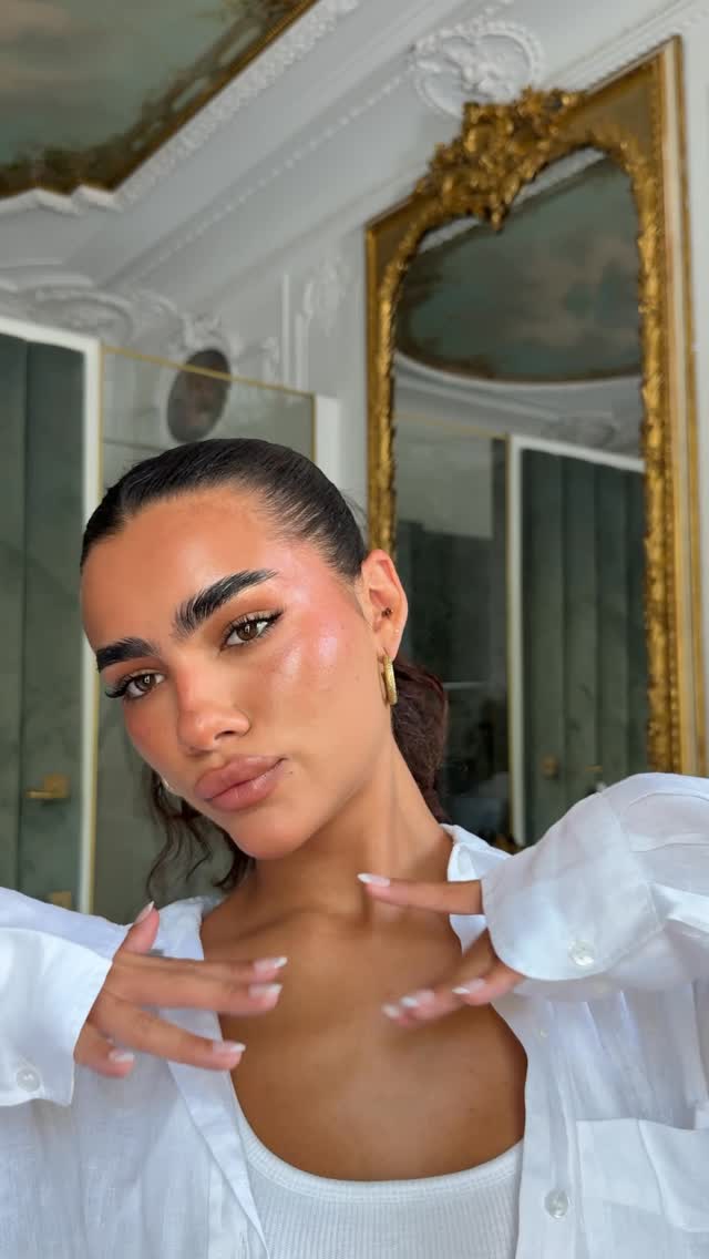 Instagram post by @luisapiou for Briogeo. Caption reads: [...] solved my poor bang cutting decision....