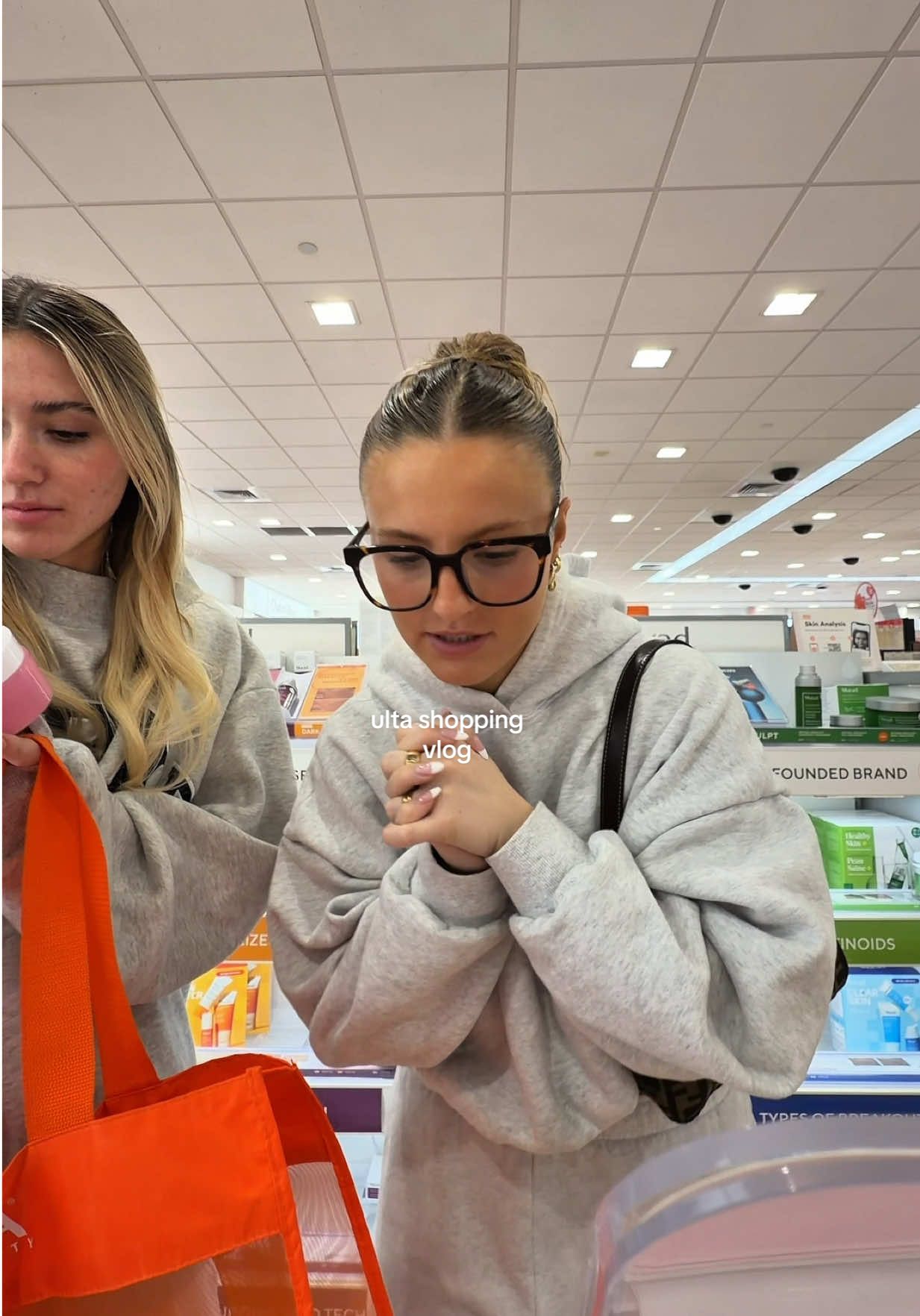 TikTok post by @ella.stough for OUAI. Caption reads: [...] Beauty??  - @medicube global @Grande....