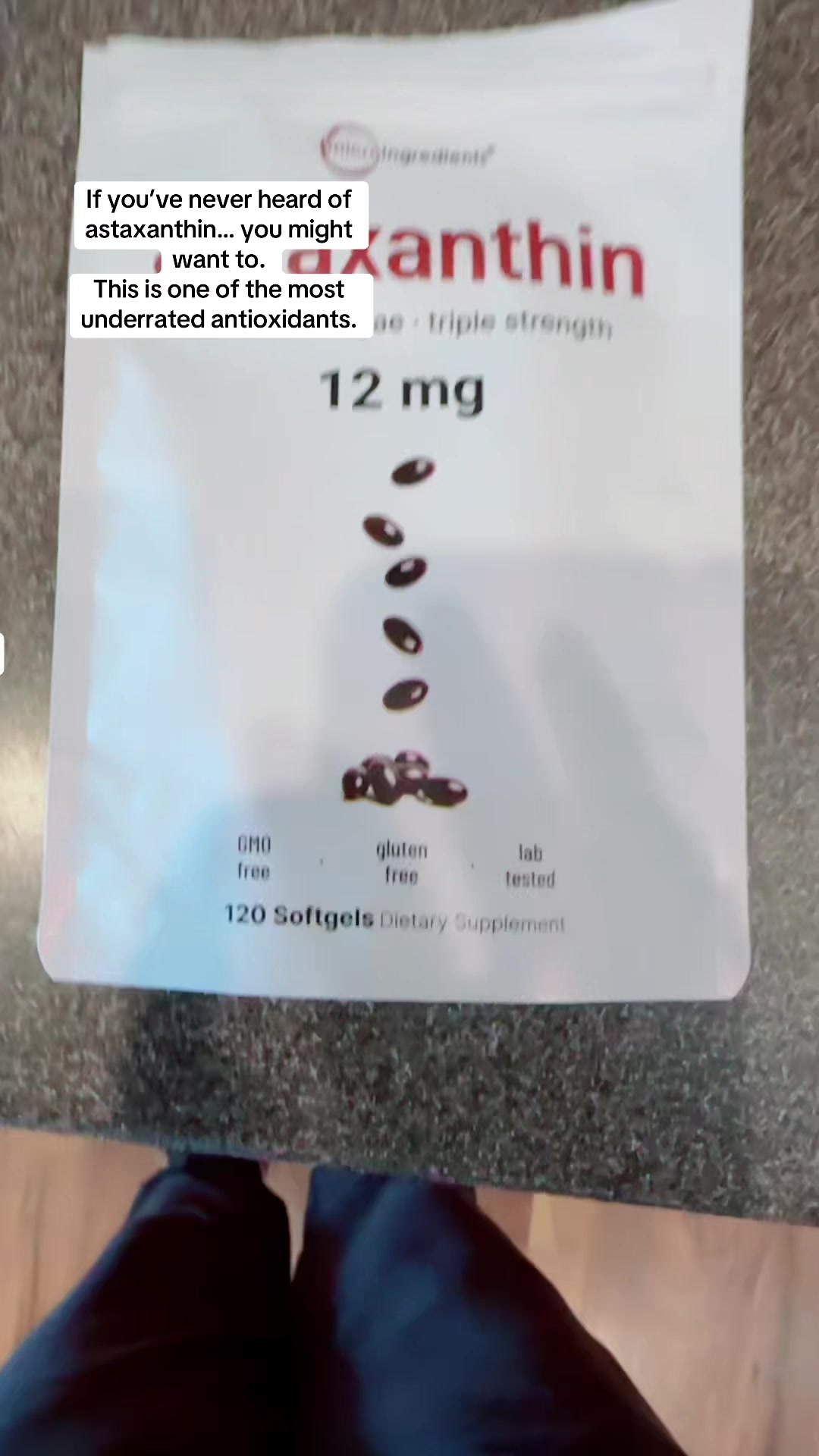 TikTok post by @fabulousindeedvacations1 for Micro Ingredients. Caption reads: [...] Tap the cart to learn more. @Micro....