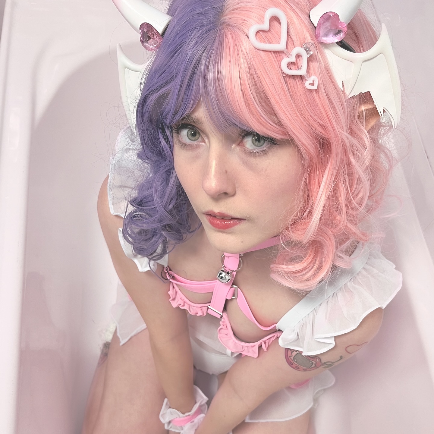 Instagram post by @pockyparchment for MoeFlavor. Caption reads: [...] in the comments! — horns & swimmers:....