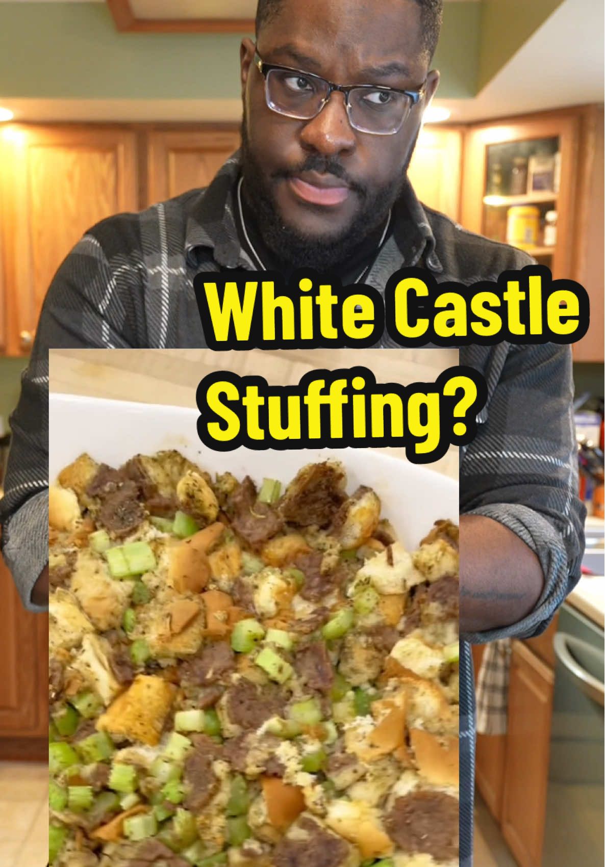 TikTok post by @s_johnson_voiceovers for White Castle. Caption reads: @White Castle NO!! STOP IT!  White Castle Slider....