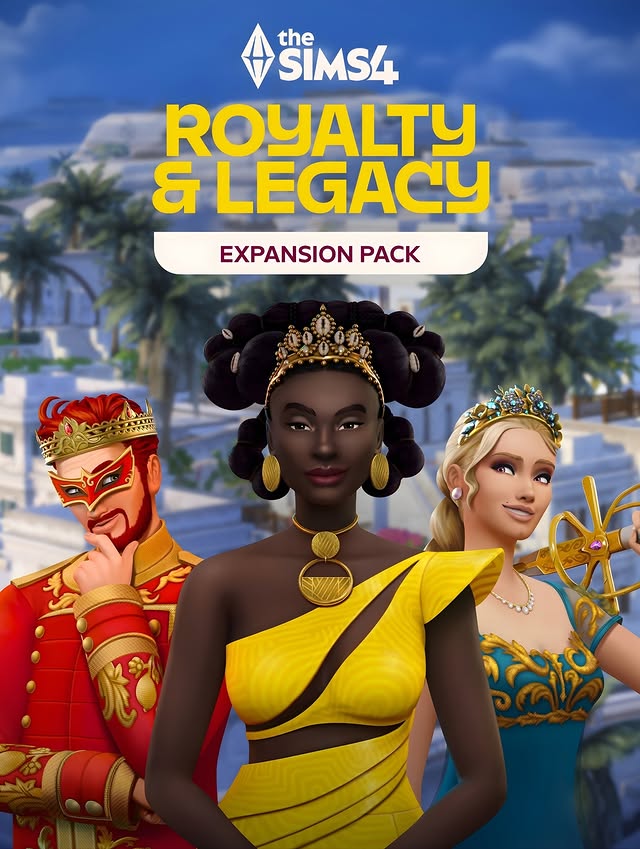 Instagram post by @life.of.sims for Electronic Arts. Caption reads: The Sims 4 Royalty & Legacy 😍 Are you ready to....