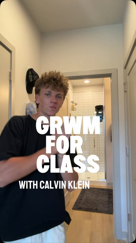Instagram post by @hudsoncryder_ for Calvin Klein. Caption reads: Best dressed in class thanks to @calvinklein #ad....