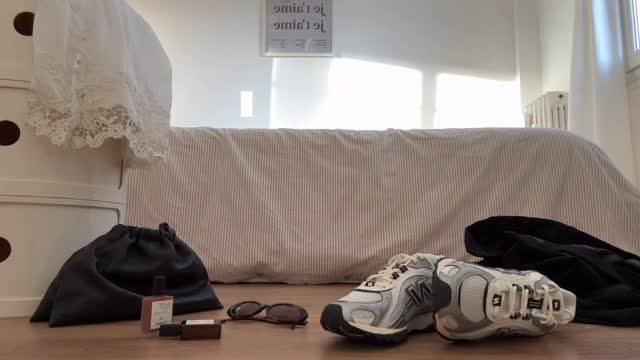 Instagram post by @thylanemoulin for Courir. Caption reads: Morning with my new balance 204L 👟 @courir....