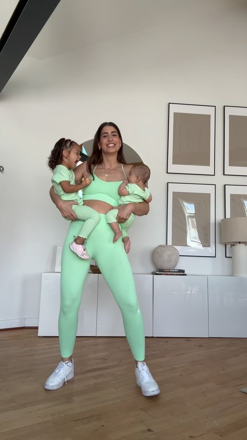 Instagram post by @melisaoneal for OCEANSAPART. Caption reads: [...] #StrongTogether #fitcheck #ootd #ad....