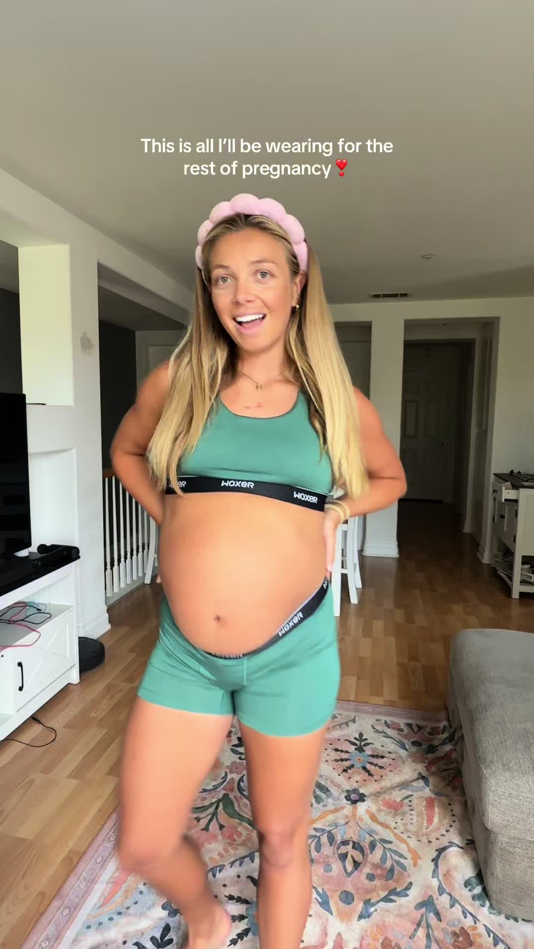 TikTok post by @harrishikers for Woxer. Caption reads: I’ve been wearing @Woxer bras everyday for 2 years....