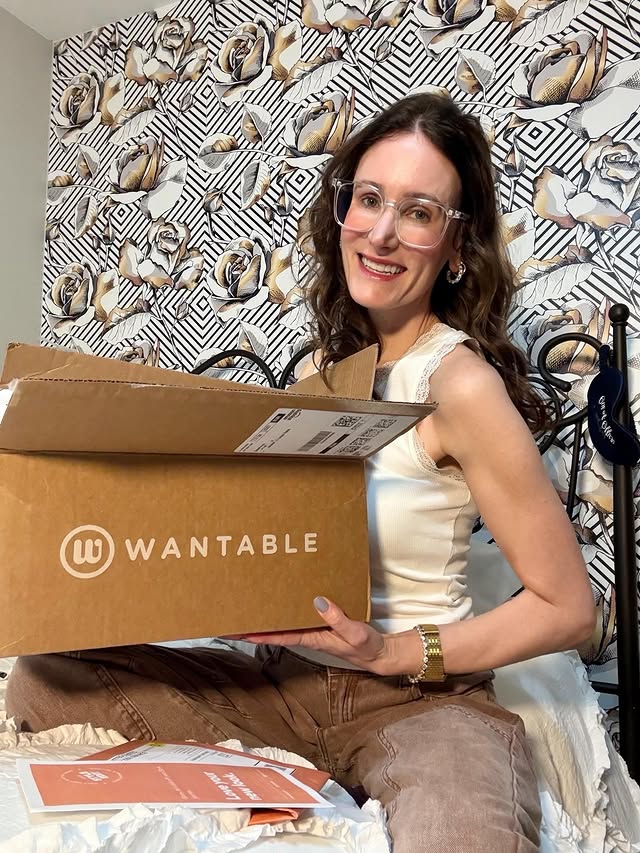 Instagram post by @ginnypaxkrosel for Wantable. Caption reads: [...] put together is a win 🙌 #wantablemom I just....