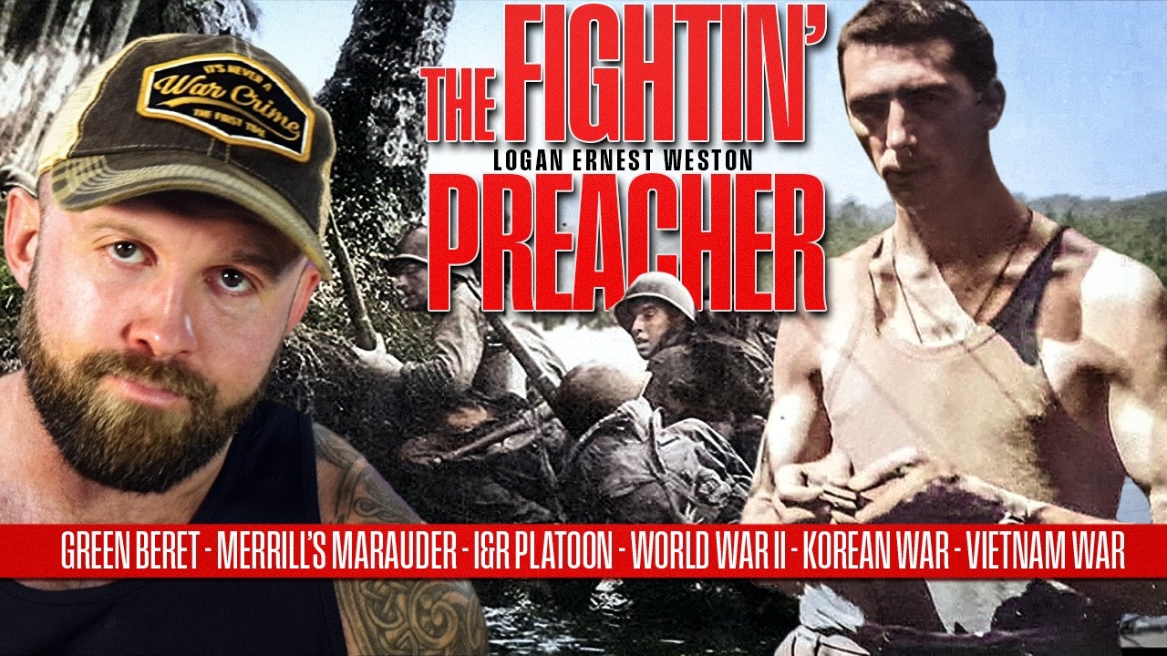 YouTube post by @the_fat_electrician for DeleteMe. Caption reads: The Fighting Preacher - Logan Weston.