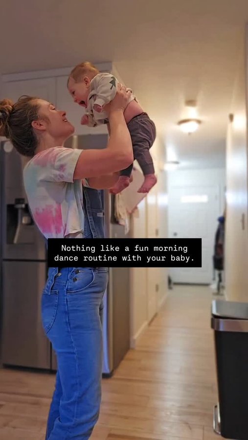 Instagram post by @letstalkbabywearing for The Mumsie. Caption reads: This morning started with 💩 in my bed- bright and....