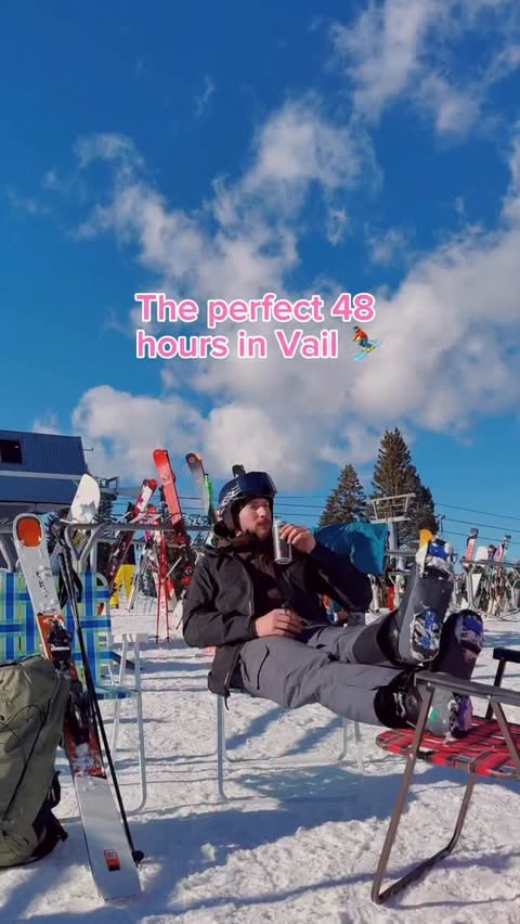 Instagram post by @calebthill for Epic Pass. Caption reads: [...] Bar at @fsvail is definitely a must!....