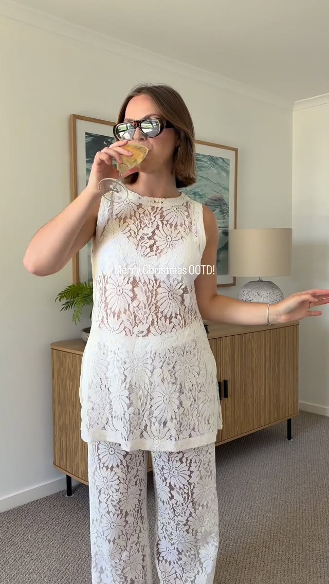 Instagram post by @meggie.fairb for DISSH. Caption reads: [...] very seriously! Chrissy OOTD gifted by....