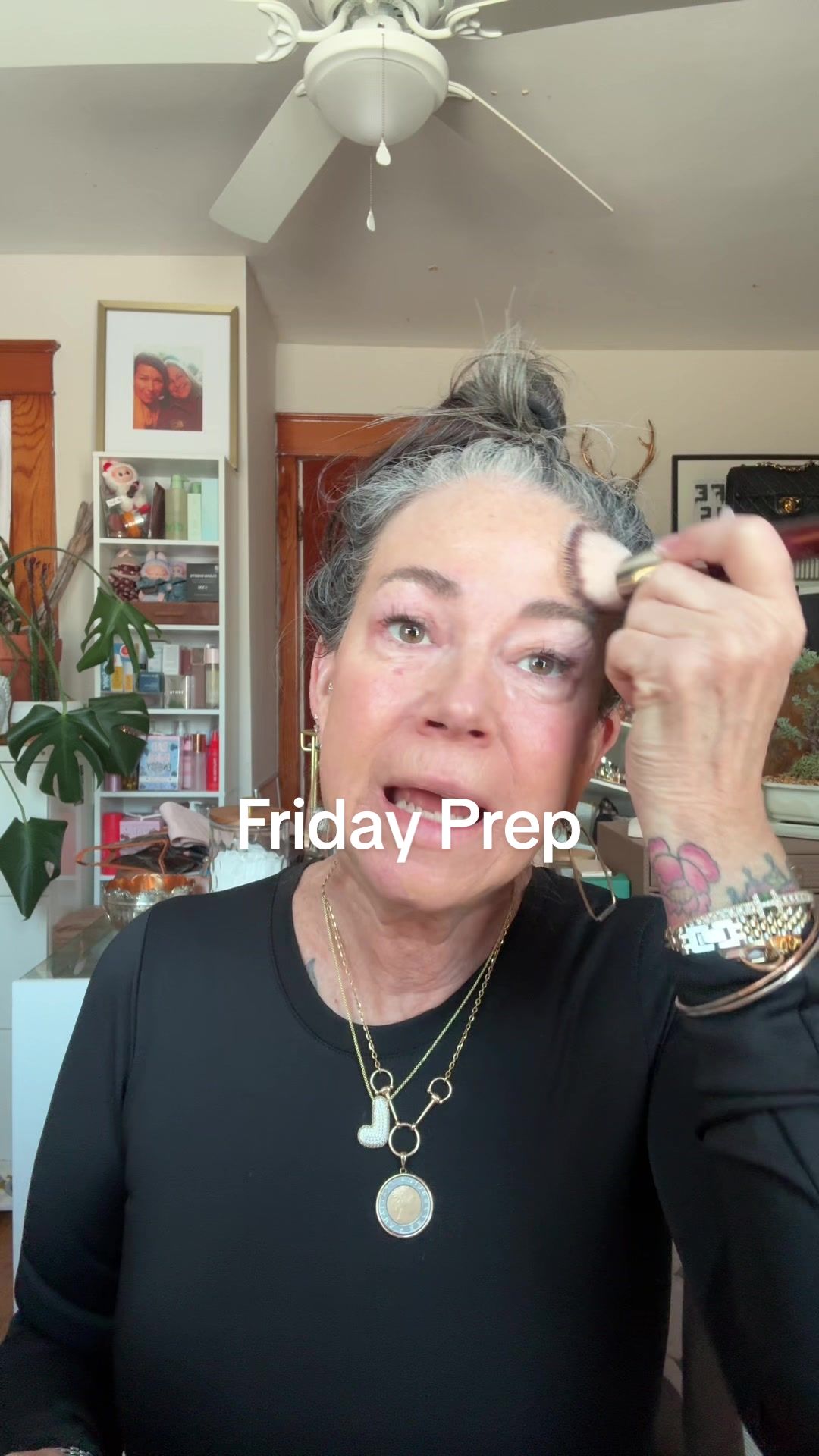 TikTok post by @aestheticaleestyled for COSRX. Caption reads: #GRWM heading to see the grandbabies!  Stay warm....