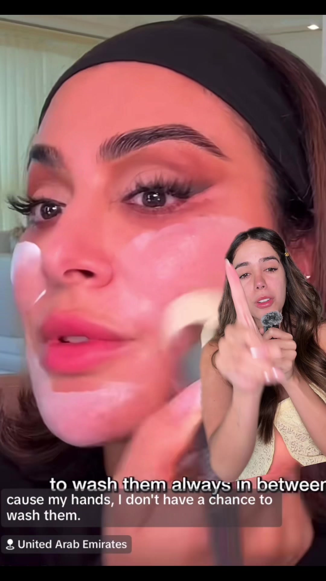 TikTok post by @dianaboscan_ for Embryolisse USA. Caption reads: Técnicas de maquillaje profesional?....