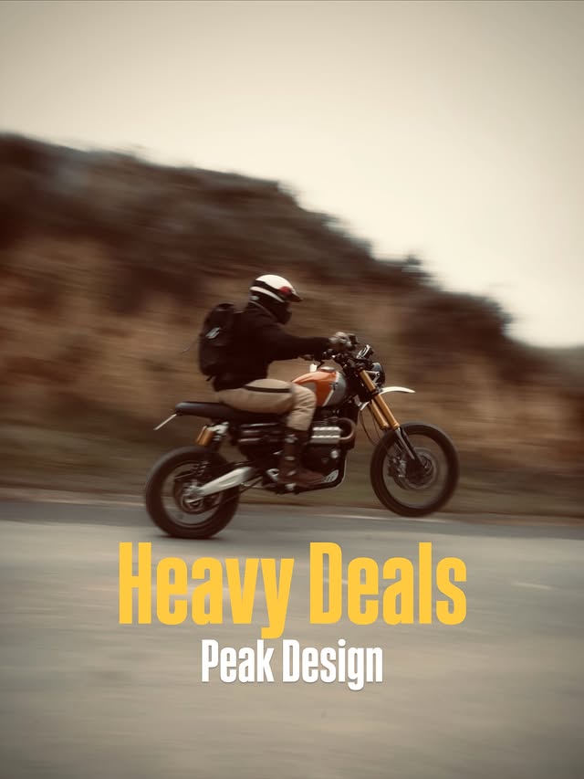 Instagram post by @lp_72 for Peak Design. Caption reads: [...] is a rare chance to get your hands on....