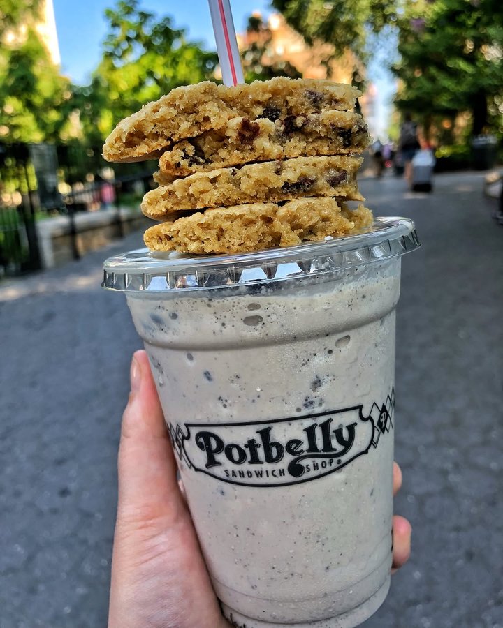 Instagram post by @405tomainstreet for Foodie Tribe. Caption reads: LIFE HACK: Grab your FREE shake....