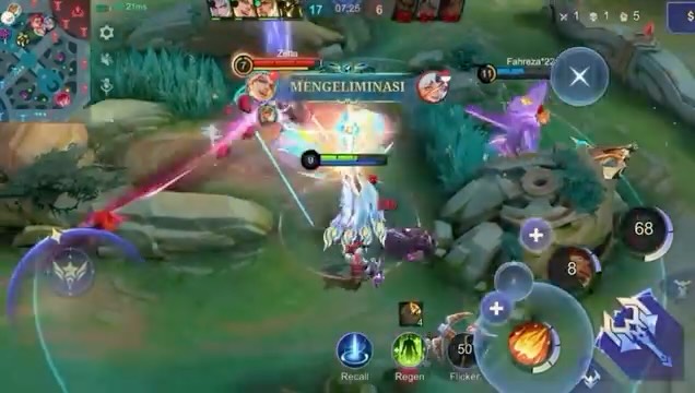 Instagram post by @latif.mlbb for Mobile Legends: Bang Bang. Caption reads: Review effect skill Zetian Starlight! ~ #MLBB....