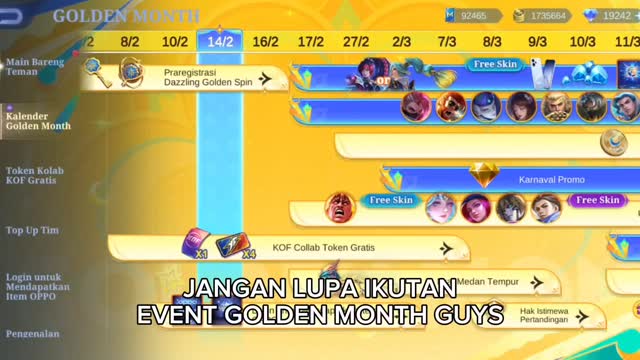 Instagram post by @moisture.id for Mobile Legends: Bang Bang. Caption reads: [...] Month Ya guys!! #MLBBGoldenMonth....