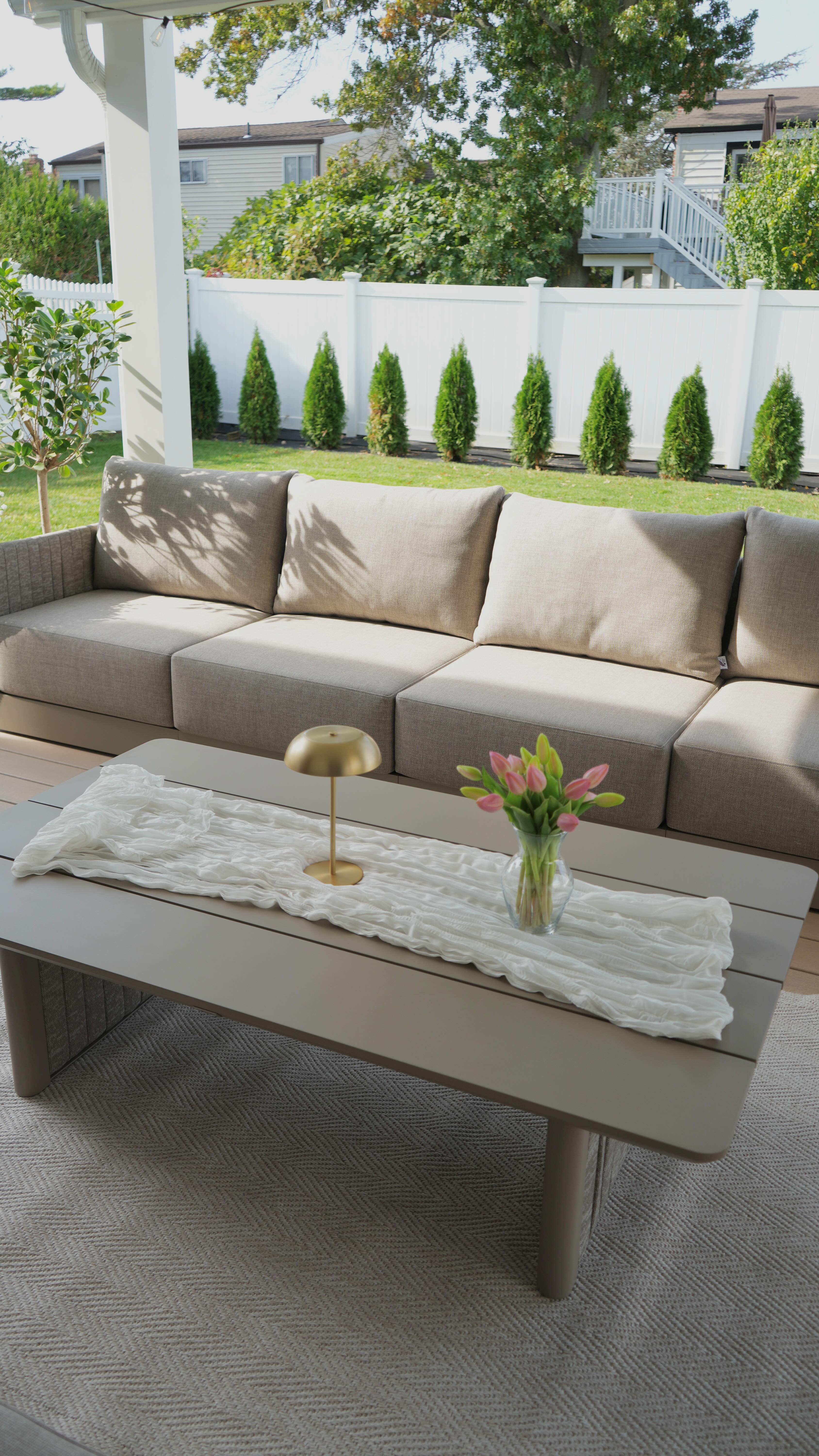 Instagram post by @my.bell.house for PURPLE LEAF. Caption reads: [...] and this beautiful outdoor set from....